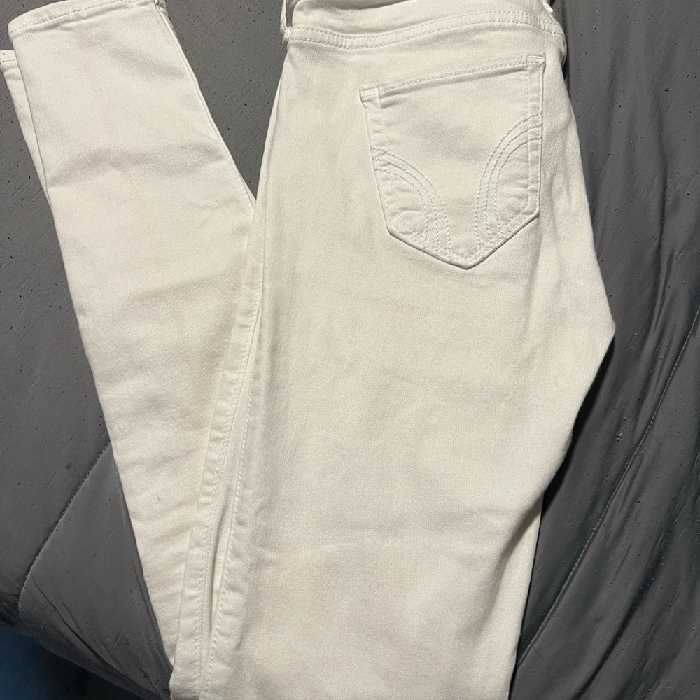 Hollister Women's Cream Skinny Jeans